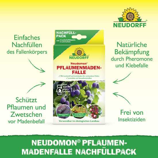 Neudomon PflaumenmadenFalle Nachfüllpack Sprechende Bilder Bild 2