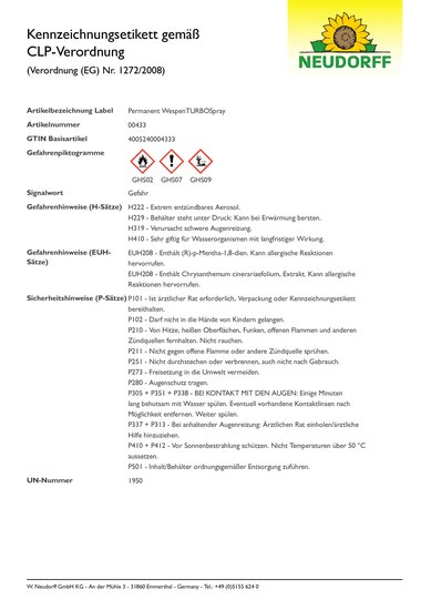 CLP-Kennzeichnungsetikett