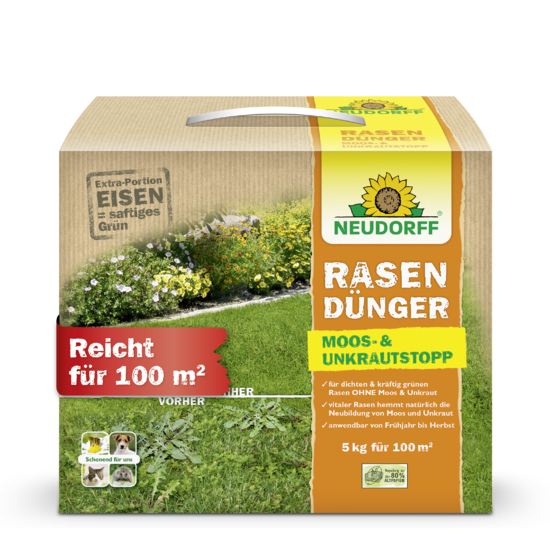 RasenDünger Moos- & UnkrautStopp Sprechende Bilder Bild 1 RasenDünger Moos- & UnkrautStopp Sprechende Bilder Bild 1