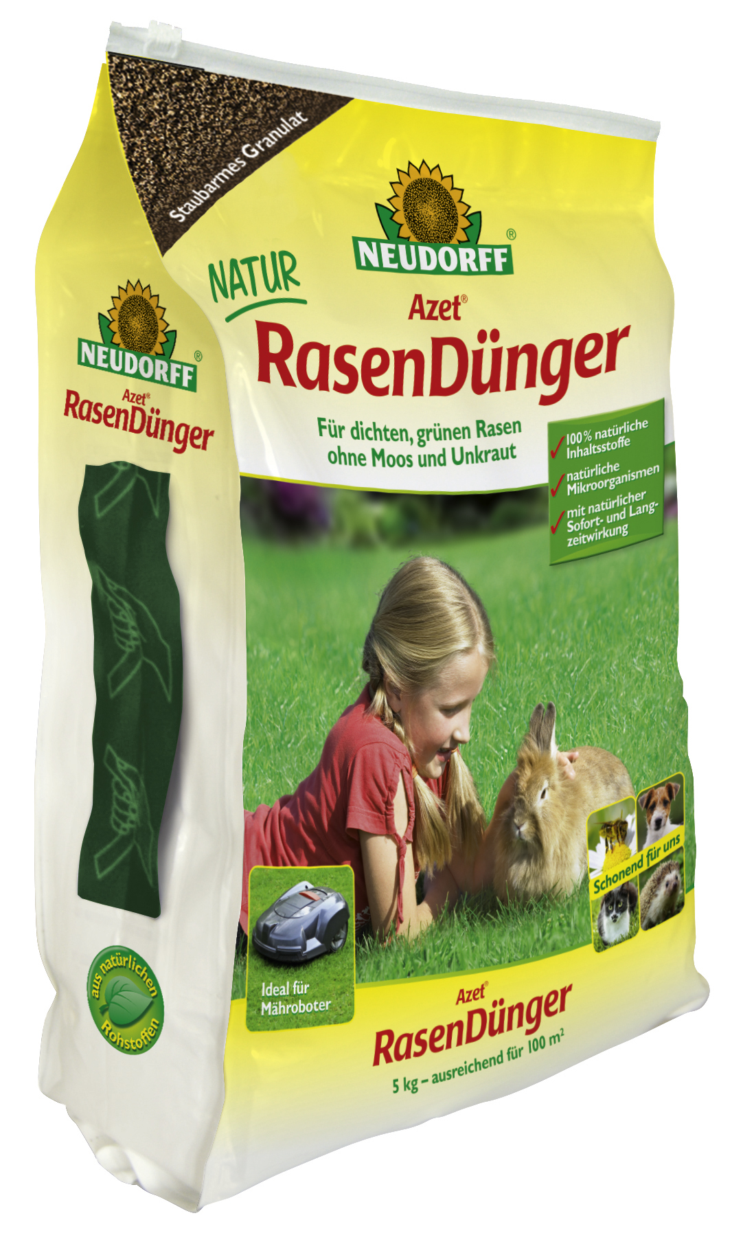 Schritt 5: Düngen Sie mit Azet RasenDünger Schritt 5: Düngen Sie mit Azet RasenDünger für tollen Rasen